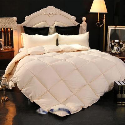MNXOIA 100% White Duck/Goose Down Winter Quilt, Comforter Duvet Filling Cotton Cover, Twin Single Queen King Size Blanket