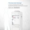 RICA-J Water Dispenser, 5 Gallon Top Loading Water Cooler, Plastic Water Cooler Dispenser with Child Safety Lock & Cabinet, White (RJVWD02AEWT) view 3