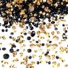 10000 Clear Wedding Table Scatter Confetti Crystals Acrylic Diamonds Rhinestones for Table Centerpiece Decorations Wedding Bridal Shower Decorations Vase Beads (Gold, Black,3 mm, 4 mm, 6 mm) view 1