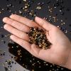 10000 Clear Wedding Table Scatter Confetti Crystals Acrylic Diamonds Rhinestones for Table Centerpiece Decorations Wedding Bridal Shower Decorations Vase Beads (Gold, Black,3 mm, 4 mm, 6 mm) view 3
