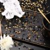 10000 Clear Wedding Table Scatter Confetti Crystals Acrylic Diamonds Rhinestones for Table Centerpiece Decorations Wedding Bridal Shower Decorations Vase Beads (Gold, Black,3 mm, 4 mm, 6 mm) view 4