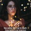 16 Pack 30 Led Fairy Lights Battery Operated String Lights 10 Feet Waterproof Twinkle Lights Mason Jar Lights Silver Wire Firefly Lights for Christmas Party Wedding Patio Warm White view 2