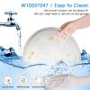 12 inch Microwave Glass Plate Replacement for Whirl-pool Microwave Glass Turntable Plate W10337247 WPW10337247 W11367904 W11335034 W11291538 W11443145 and other 1.5 & 1.7 Cubic Foot by Fetechmate view 4