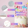 12 Pack 10 inch Cake Drum Round 3mm Thick Silver Cake Board with 2 Roll 1.6/1 in Satin Ribbon Sturdy Greaseproof Wooden Base for Wedding Birthday Party Multi Tiered Bakery Display (Silver) view 3