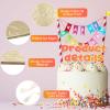 12 Pack 10 Inch Cake Drum Round 3mm Thick Gold Cake Board with 2 Roll 1.6/1 Inch Satin Ribbon Sturdy Greaseproof Wooden Base for Wedding Birthday Party Multi Tiered Bakery Display (Gold) view 3