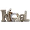 KiaoTime Decorative Noel Sign Christmas Decor Nativity Scene Nativity Set Figurines Christmas Tabletop Decorations Holy Family Figurine and Statue, Seasonal Home Dcor Accent for Christmas view 1