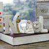 KiaoTime Decorative Noel Sign Christmas Decor Nativity Scene Nativity Set Figurines Christmas Tabletop Decorations Holy Family Figurine and Statue, Seasonal Home Dcor Accent for Christmas view 4