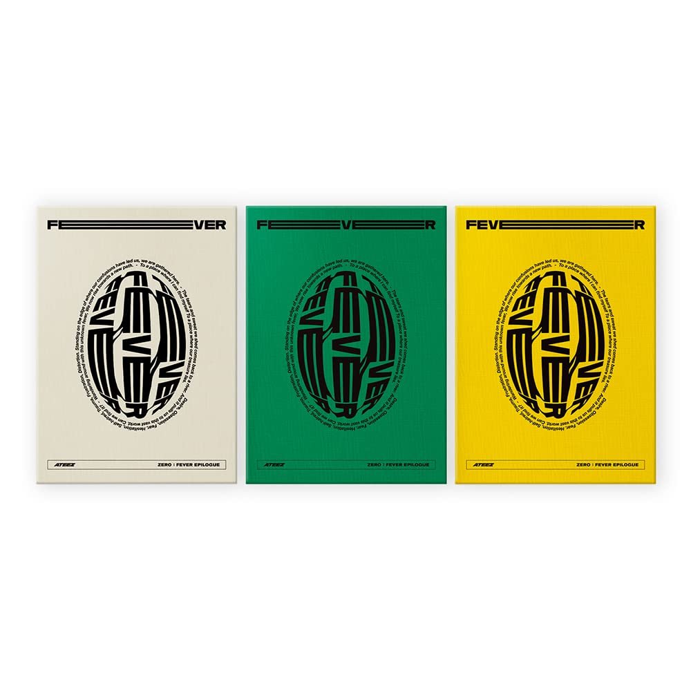 KQ Entertainment ATEEZ ZERO : FEVER EPILOGUE Album Folded Poster Extra Photocards Set DIARY ver.