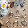 Happy Easter Cookie Cutter, 6 Pcs Bunny Cookie Cutters Mold Set Rabbit Egg Carrot Basket Stainless Steel Fondant Molds Biscuit Cutters for Kitchen Baking Easter Holiday Party Decoration view 4
