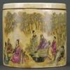 11cm Collection Antique Qing Famille Rose Cricket Jar Porcelain Ornaments view 1
