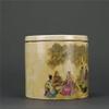 11cm Collection Antique Qing Famille Rose Cricket Jar Porcelain Ornaments view 2