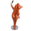 AB Tools Ginger Slim Cat Taking Selfie Picture Ornament Statue Garden House Decor Resin view 2