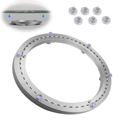  8 20 32 Inch 360 Degree Mute Rotating Aluminium Alloy Table Bearing, Lazy Susan Turntable Swivel Base, Ideal For Glass/granite/wood Dining Tables, No Need To Install, Round Table Swivel Hardware