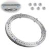  8 20 32 Inch 360 Degree Mute Rotating Aluminium Alloy Table Bearing, Lazy Susan Turntable Swivel Base, Ideal For Glass/granite/wood Dining Tables, No Need To Install, Round Table Swivel Hardware view 1