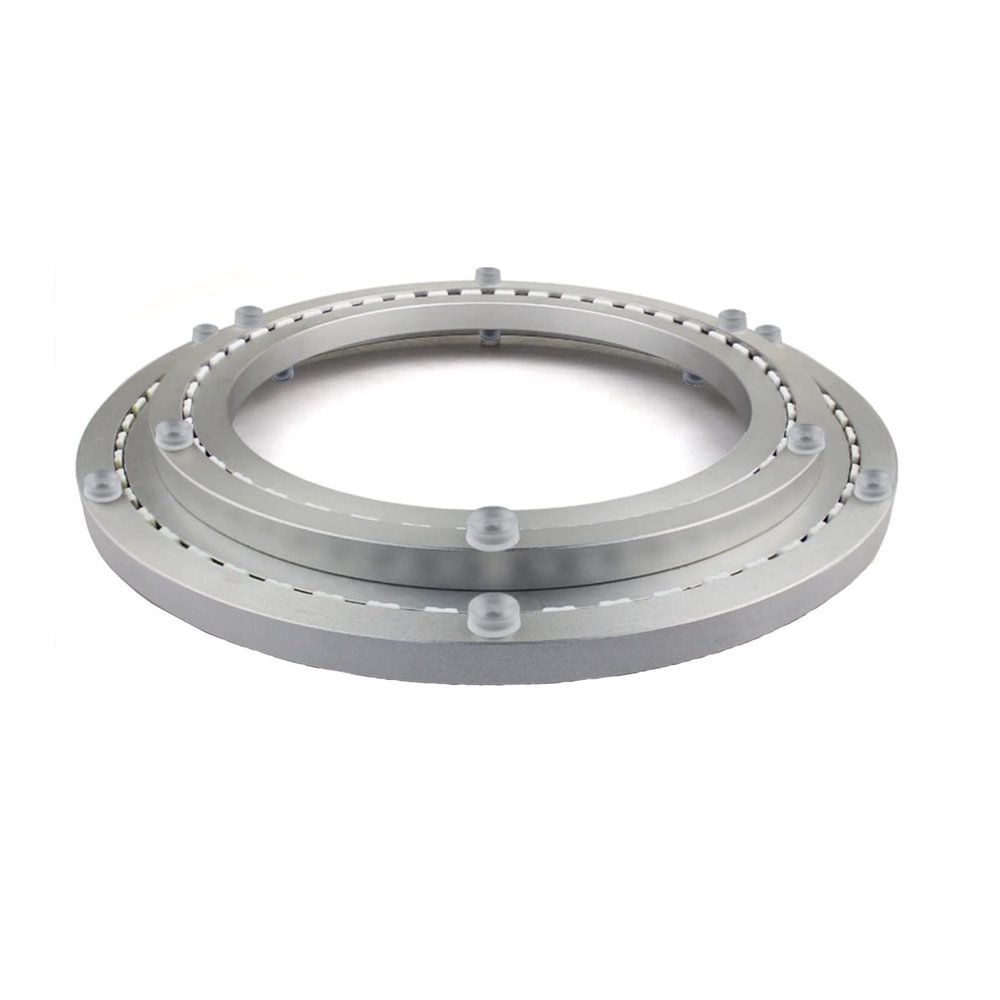 Aluminum Lazy Susan Bearing Turntable Ring - Table Bearing For Lazy Susan, 360 Rotating Round Table Swivel Smooth Swivel Turntable/Base With Silicone Suction Cup Cushion 8in 12in14in16in 20in