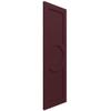 18"W x 44"H True Fit PVC Center Circle Arts & Crafts Fixed Mount Shutters, Wine Red (Per Pair - Hardware Not Included) view 2