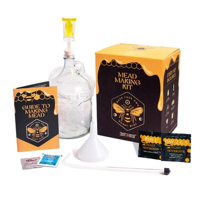 Craft A Brew - Mead Making Kit  Reusable Make Your Own Mead Kit  Yields 1 Gallon of Mead