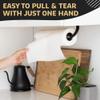 One Handed Tear Wall Mounted & Under Counter Paper Towel Holder Dispenser - Stainless Steel Wall Mount Paper Towel Holder - Easy to Install Horizontally or Vertically - Hardware Included  11 Inches view 4