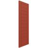Ekena Millwork TFP001HF15X074CL True Fit PVC Horizontal Slat Framed Modern Style Fixed Mount Shutters, (Per Pair-Hardware Not Included), 15-in. W x 74-in. H, Colorful Leaves view 2