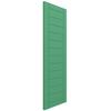 Ekena Millwork TFP001HF18X032LP True Fit PVC Horizontal Slat Framed Modern Style Fixed Mount Shutters, (Per Pair-Hardware Not Included), 18-in. W x 32-in. H, Lily Pads view 2