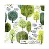 Trees Grazing Sheep Paper Napkins Paper Luncheon Decoupage Party Napkins 6.5" X 6.5" Folded Set of 4 Pcs view 1