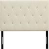 AC Pacific AC-BED16 Faux Leather Upholstered Headboard with Modern Diamond Tufted Design & Crystal Accents, Adjustable Height 48-54", Sturdy Metal Frame, Elegant Bedroom Decor, Queen, Black view 4