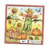 Autumn Pumpkins Paper Napkins Paper Luncheon Decoupage Party Napkins 6.5" X 6.5" Folded Set of 4 Pcs view 1