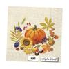 Autumn Fall Pumpkins Paper Napkins Paper Luncheon Decoupage Party Napkins 6.5" X 6.5" Folded Set of 4 Pcs view 1