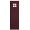 15"W x 32"H True Fit PVC San Antonio Mission Style Fixed Mount Shutters, Wine Red (Per Pair - Hardware Not Included) view 4