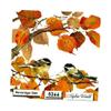 Autumn Birds Paper Napkins Paper Beverage Cocktail Decoupage Party Napkins 5" X 5" Folded Set of 4 Pcs view 1