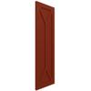 15"W x 35"H True Fit PVC San Carlos Mission Style Fixed Mount Shutters, Pepper Red (Per Pair - Hardware Not Included) view 2