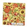 Autumn Apples Flowers Paper Napkins Paper Luncheon Decoupage Party Napkins 6.5" X 6.5" Folded Set of 4 Pcs view 1