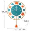 jinyi2016SHOP Wall Clock 20 Inch Wall Clock Silent Movement Sweeping Second Movement Atmosphere Creative Shape Cute Simple Bedroom Living Room Decoration Wall Clock Decorative Clock view 2