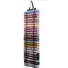 CLZYLRS Storage Organizer Vinyl Roll Holder | Craft Organizer Vinyl Storage Rack | Hanging Organizer Storage (Black, 50) view 1