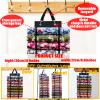 CLZYLRS Storage Organizer Vinyl Roll Holder | Craft Organizer Vinyl Storage Rack | Hanging Organizer Storage (Black, 50) view 3