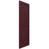 Ekena Millwork 15"W x 58"H True Fit PVC Farmhouse/Flat Panel Combination Fixed Mount Shutters, Wine Red (Per Pair - Hardware Not Included) view 2