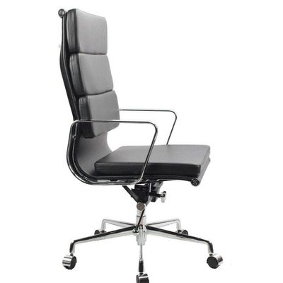 URINGO Office Desk Chair with Arm, PU Leather Cushioned Swivel Gas Stool Adjustable Height Home Office Armchair