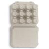 Henlay Quail Egg Cartons - Recycled Cardboard Paper Pulp 3x4 Square Style - Holds One Dozen Quail Eggs- Bulk (144) view 3