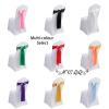 MYS QiQi Pack of 50 Spandex Chair Bands Satin Sashes Ribbons Bows Stretch for Wedding Party Events Banquet Hotel Home Kitchen Cover Decoration (50 PCS Fuchsia) view 4