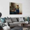 11 Masterpieces by Johannes Vermeer - The Milkmaid Canvas Art Poster and Wall Art Picture Print Modern Family Bedroom Decor Posters 28x28inch(70x70cm) view 2