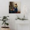 11 Masterpieces by Johannes Vermeer - The Milkmaid Canvas Art Poster and Wall Art Picture Print Modern Family Bedroom Decor Posters 28x28inch(70x70cm) view 4