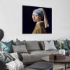 11 Masterpieces by Johannes Vermeer - Girl with A Pearl Earring Art Canvas Art Poster and Wall Art Picture Print Modern Family Bedroom Decor Posters 28x28inch(70x70cm) view 2