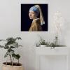 11 Masterpieces by Johannes Vermeer - Girl with A Pearl Earring Art Canvas Art Poster and Wall Art Picture Print Modern Family Bedroom Decor Posters 28x28inch(70x70cm) view 4