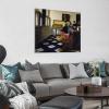 11 Masterpieces by Johannes Vermeer - Lady at The Virginal with A Gentleman, The Music Lesson' Poster Decorative Painting Canvas Wall Art Living Room Posters Bedroom Painting 28x28inch(70x70cm) view 2