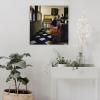 11 Masterpieces by Johannes Vermeer - Lady at The Virginal with A Gentleman, The Music Lesson' Poster Decorative Painting Canvas Wall Art Living Room Posters Bedroom Painting 28x28inch(70x70cm) view 4