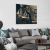 11 Masterpieces by Johannes Vermeer - The Geographer Poster Decorative Painting Canvas Wall Art Living Room Posters Bedroom Painting 28x28inch(70x70cm) view 2