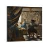 11 Masterpieces by Johannes Vermeer - The Allegory of Painting Poster Decorative Painting Canvas Wall Art Living Room Posters Bedroom Painting 28x28inch(70x70cm) view 1
