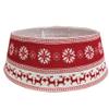 Christmas Tree Skirt Christmas Tree Collar,30 Inch Christmas Tree Skirt,Elk Snowflake Xmas Tree Ring Bottom Decoration Removable,Christmas Decor Best Decoration view 1