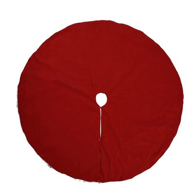 Christmas Tree Skirt 48 Inches Christmas Tree Skirt,Flannelette White Ball Side Xmas Tree Skirt,Used for Indoor Outdoor Festival Home Decoration Best Decoration