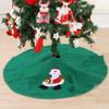 Christmas Tree Skirt Christmas Tree Skirt,Non-Woven Xmas Tree Skirt 31 Inches,with Cute Santa Claus Pattern,Christmas Home Holiday Decoration Gifts Best Decoration view 3